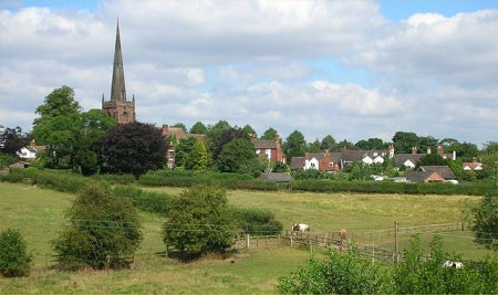 Brewood from the canal
