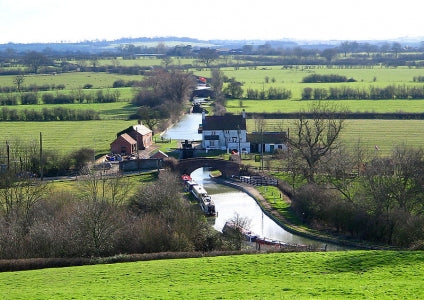 Napton locks on the Oxford Canal