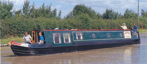 An Explorer narrowboat on the canal